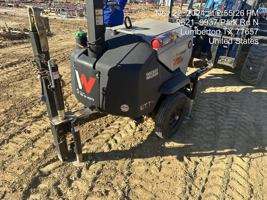 2024 Wacker Neuson LTT4 Diesel, Kohler KDW702, Deep Sea Controller, Auto Start, LED 320W, Bypass Outlet, T3