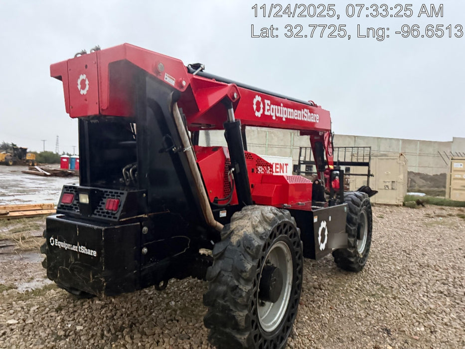 2019 Manitou MTA10055 Canopy, 120 HP, Solid Tires, Work Lights, Lift Hook, Auxiliary Hydraulics 66" Carriage and 60" Forks