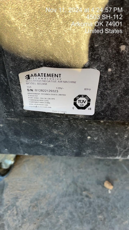 2022 ABATEMENT TECHNOLOGIES BD2KM