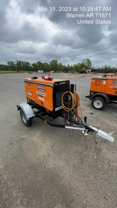 2022 Lincoln Electric LE400 Kubota V1505, Trlr, Cable Rack, Light Kit, ES Decals, T3