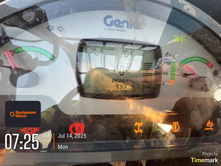 2018 Genie GTH-1056 Genie GTH-1056 w/ROPS, Work Lights, Solid Tires, RH Cab Mesh, Beacon, 60" Carriage and Forks