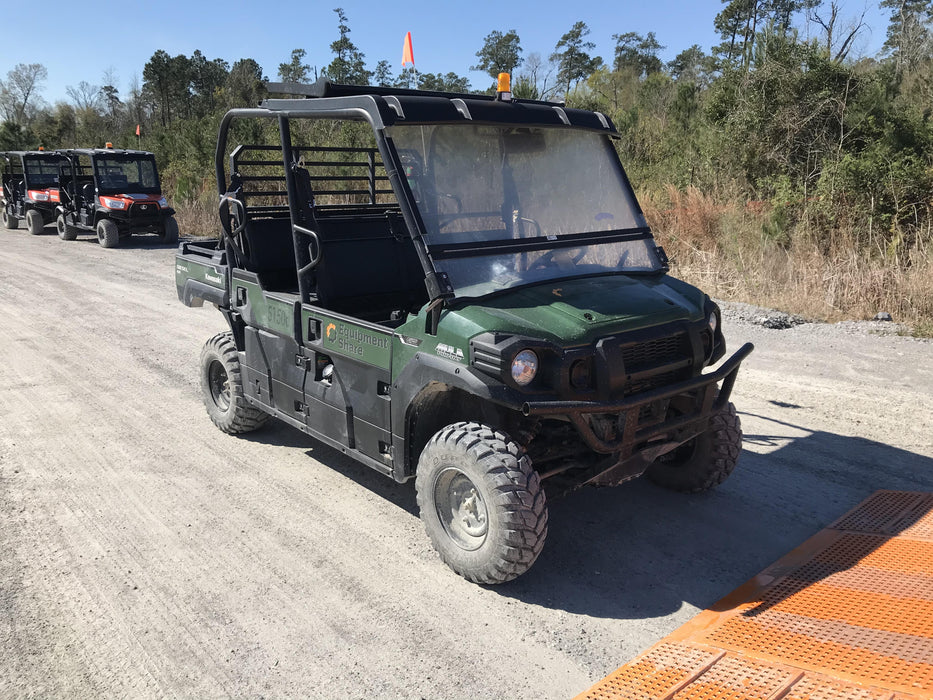 2019 Kawasaki Mule PRO-DXT Standard Options, Backup Alarm, Beacon, Plastic Hard Top, Poly Windshield, Horn Kit
