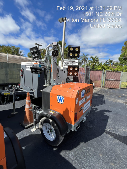 2023 Wanco WLTT-4MM4K Diesel, Deep Sea Controller, Shore Power Plug, Auto Start, (4) 350W LED Floodlights, 4kW Generator, 60 Gal Fuel Tank, 2" Ball, T3