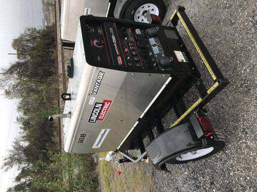 2019 Lincoln Electric Vantage 322 Welder Ready-Pak 3, Two wheel trailer, Fender and Light kit, Cable Rack