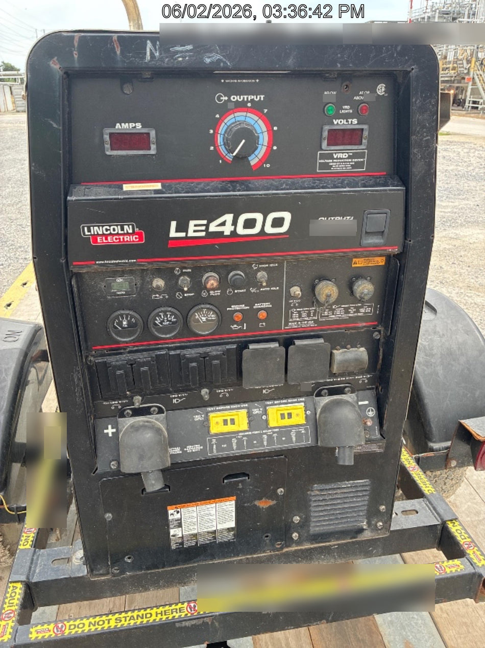 2024 Lincoln Electric LE400 Kubota V1505, Trlr, Cable Rack, Light Kit, ES Decals, T3
