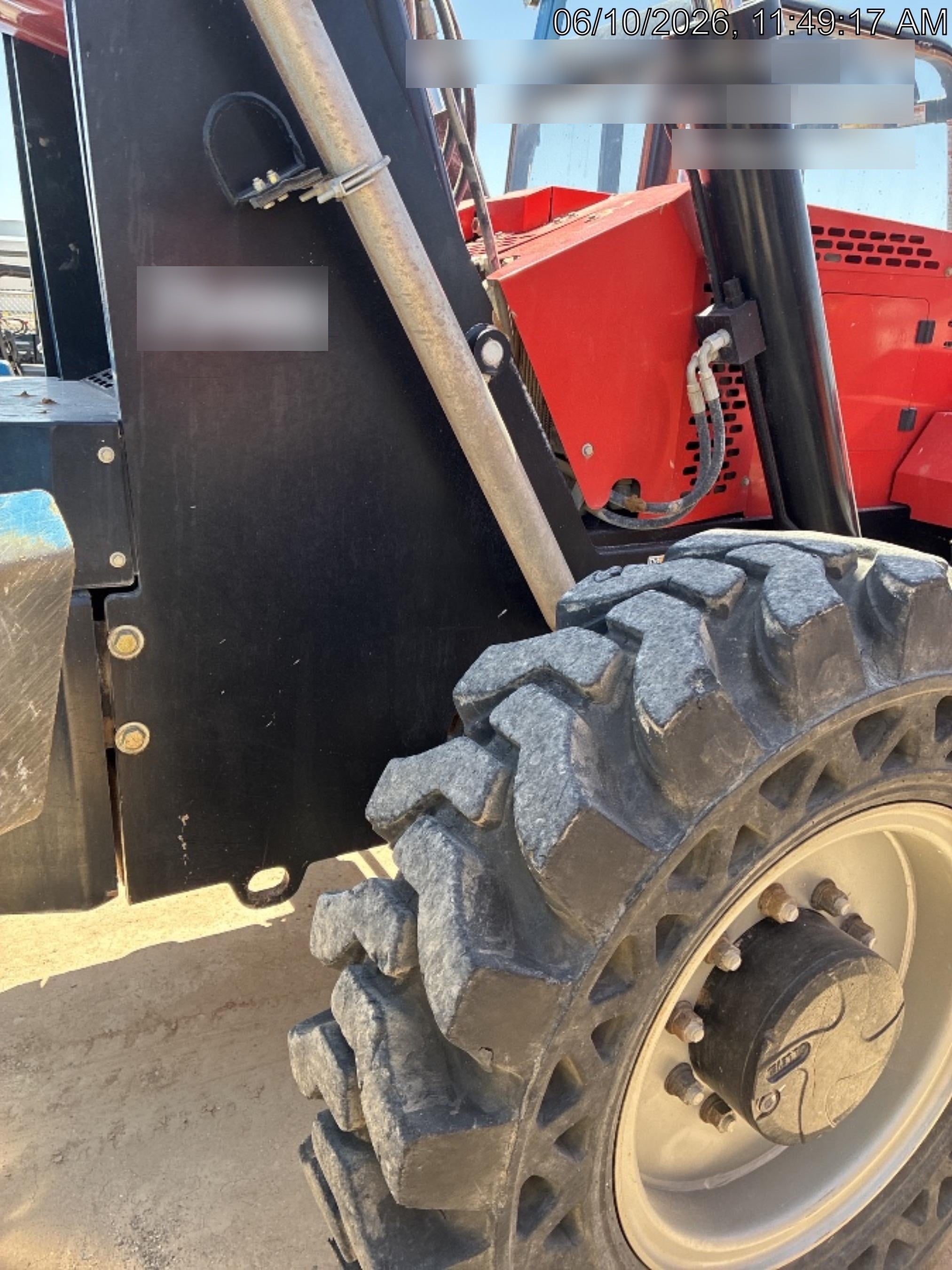 2019 Manitou MTA10055 Canopy, 120 HP, Solid Tires, Work Lights, Lift Hook, Auxiliary Hydraulics 66" Carriage and 60" Forks