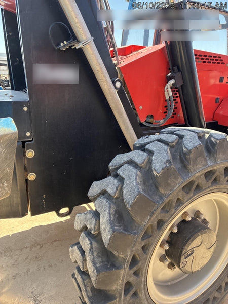 2019 Manitou MTA10055 Canopy, 120 HP, Solid Tires, Work Lights, Lift Hook, Auxiliary Hydraulics 66" Carriage and 60" Forks