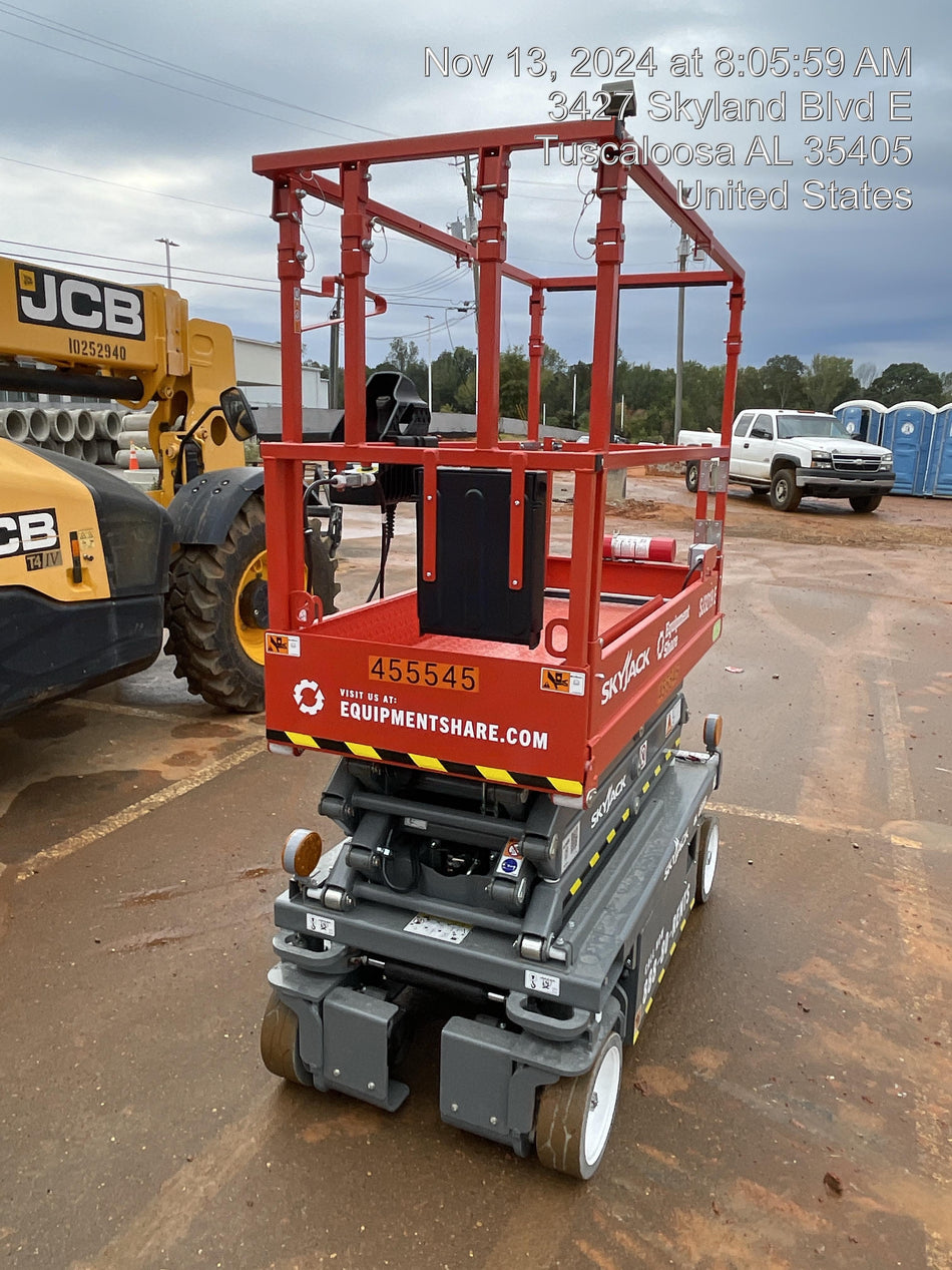 2024 Skyjack SJ3219 Electric Drive, Sld NM Tires, DBcns, RFRails, Power to Platform, T3 + Access Control