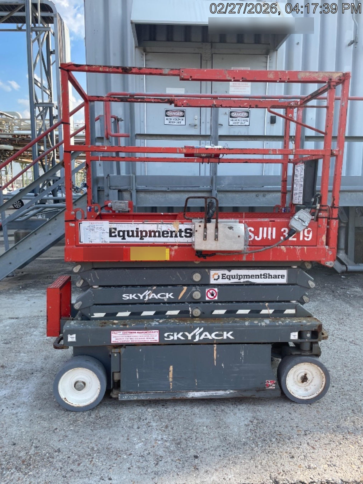2019 Skyjack SJIII-3219 Standard Options, Trojan Batteries