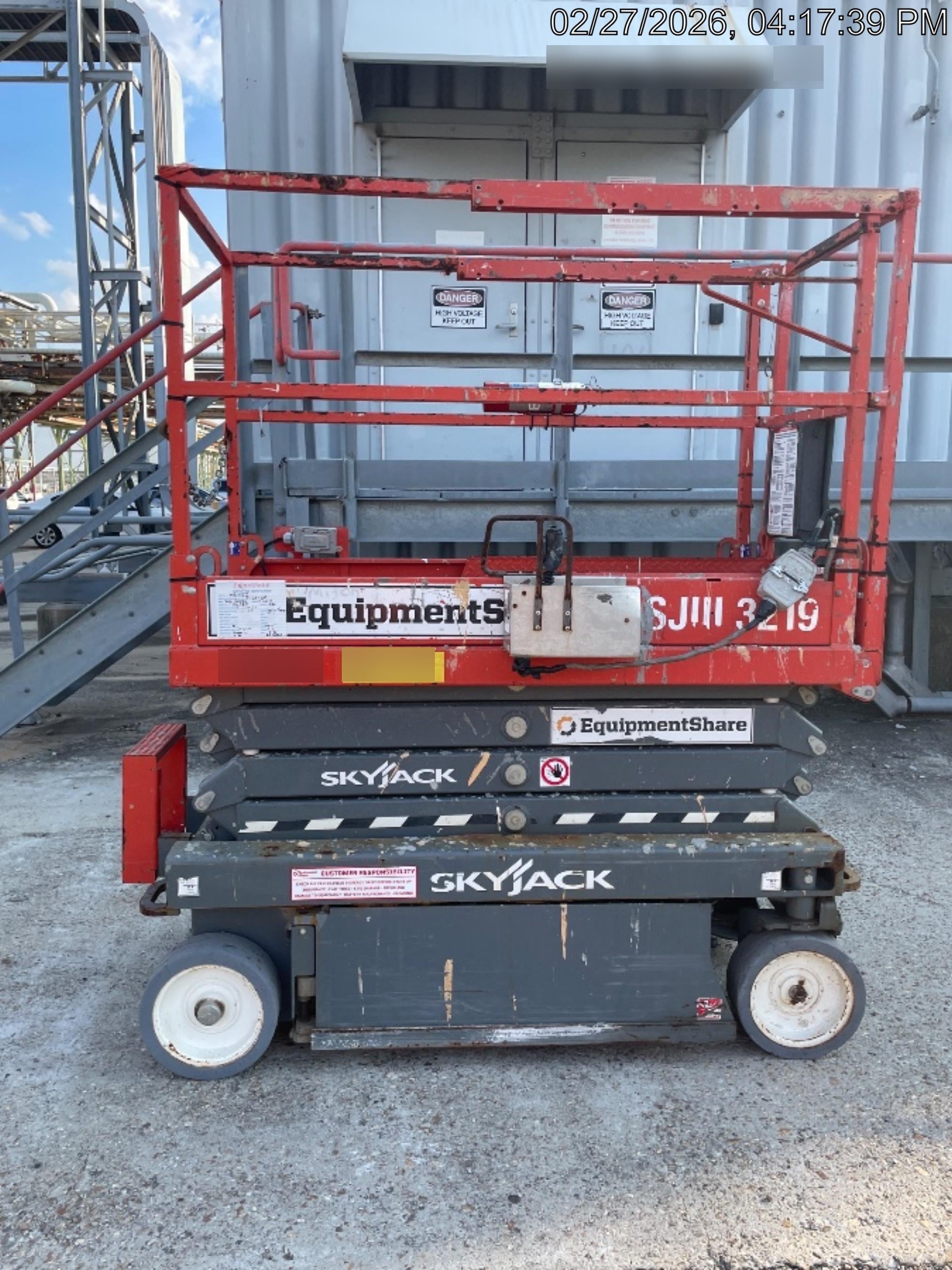 2019 Skyjack SJIII-3219 Standard Options, Trojan Batteries