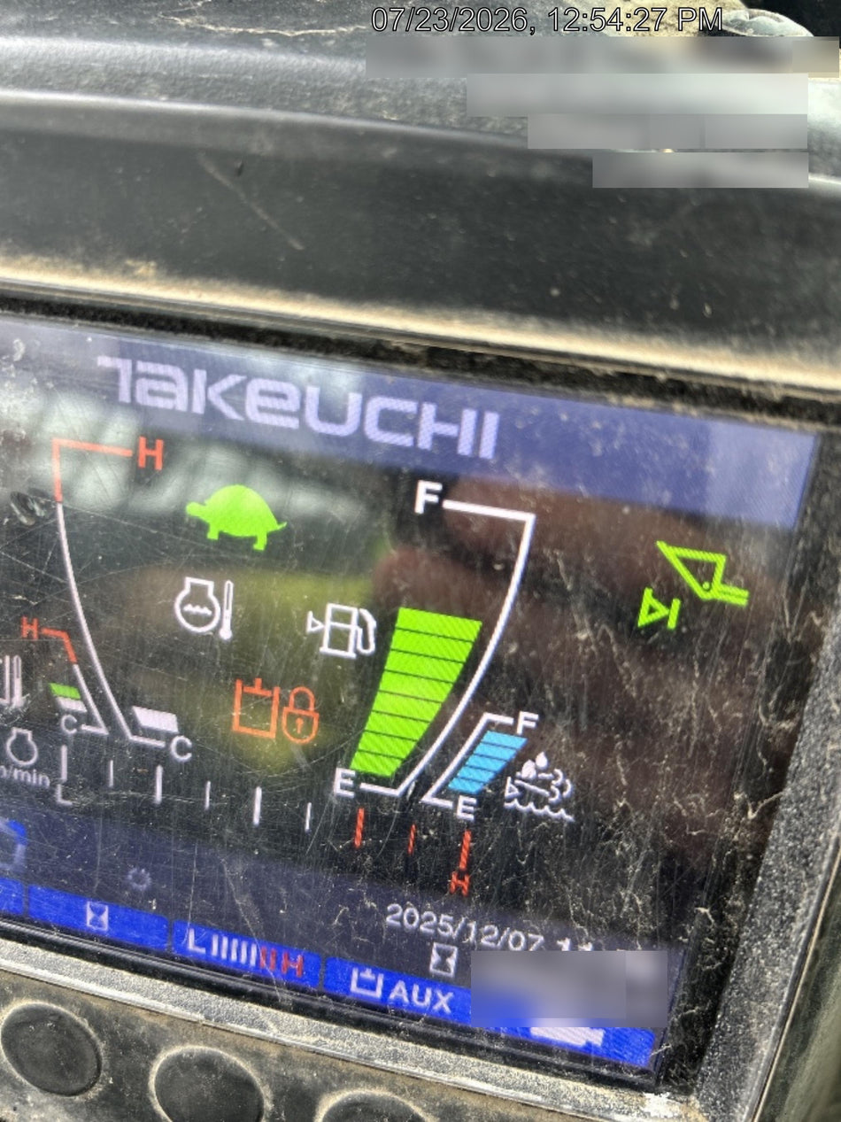 2020 Takeuchi TL12R2-CRR Cab/Heat/Air, Hydraulic QC, Ride Control