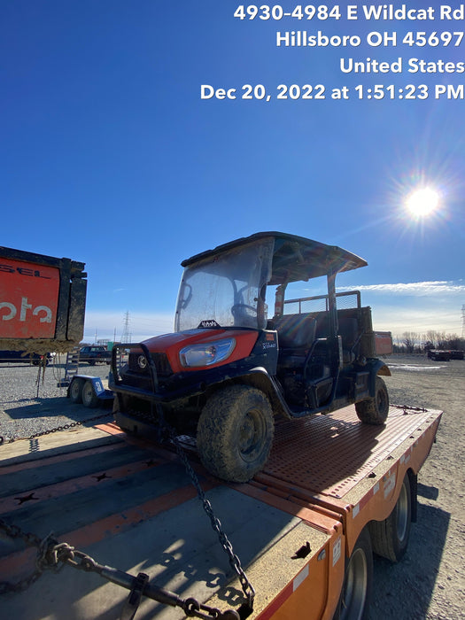 2022 Kubota RTV-X1140W-H Plastic Canopy, Windshield Acrylic Clear, LED Strobe Light, Wire Harness Kit, Back up Alarm