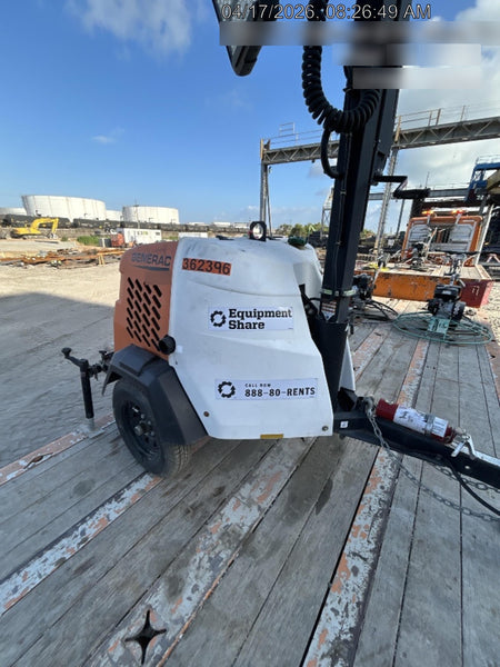 2023 Generac MLT2 Diesel, Flex Switch 120V Input, Powerzone Controller, 
(4) 320W LED Lights, 4kW Generator, 39.9 Gal Fuel Tank, 2" Ball, T3