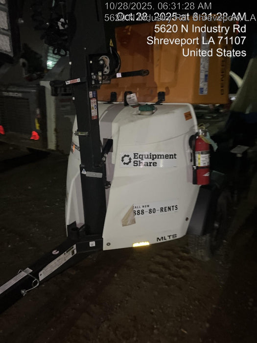 2023 Generac MLT2 Diesel, Flex Switch 120V Input, Powerzone Controller, (4) 320W LED Lights, 4kW Generator, 39.9 Gal Fuel Tank, 2" Ball, T3