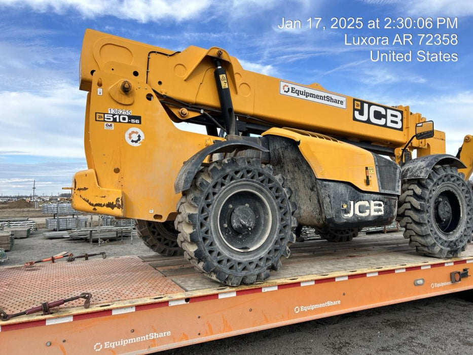 2021 JCB 510-56 74Hp Dsl, Cab/Heat/Air, Sld Tires, LED WL, Bcn, L Hook, EST