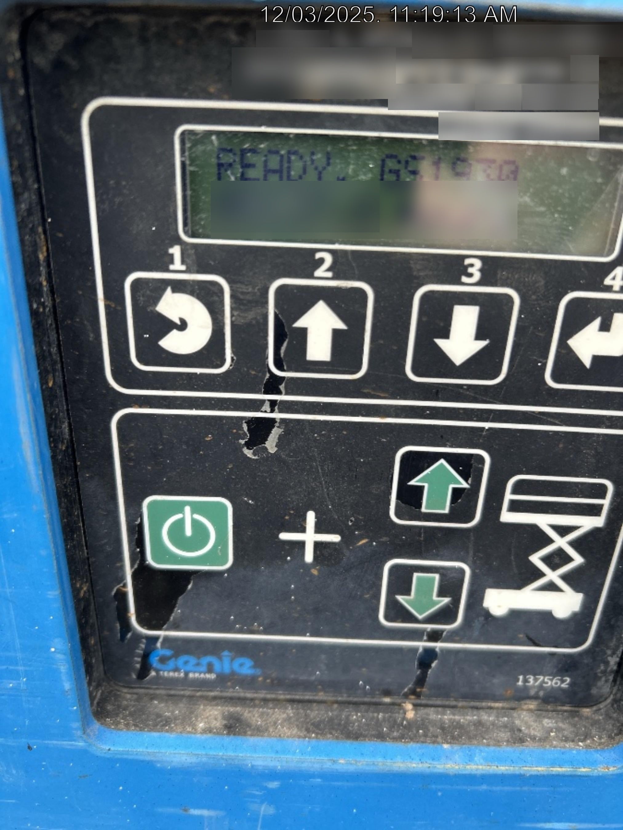 2019 Genie GS-1930 Half Height Swing Gate, 800W Inverter