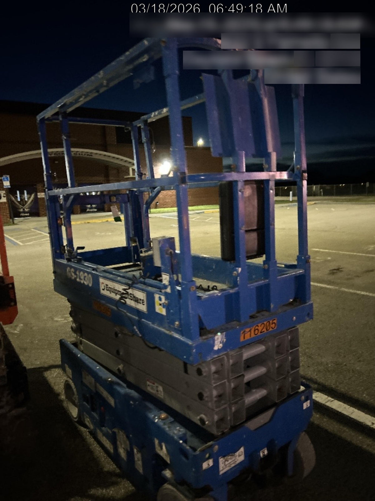 2020 Genie GS-1930 Solid Non Marking Tires, Beacon, Folding rails with half height swing gate