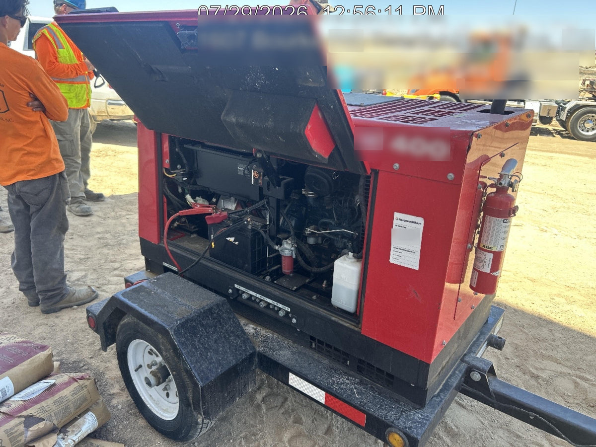 2022 Shindaiwa DGW400MDL Kubota D902 Engine, 23 HP, Dual Op Welder, Wire, Arc, Droop Stick, Tig, and CC Stick Functionality, Simulphase, 3 Phase and 1 Phase Gen Output, Single Axle NB Trlr, Slr Trckl Chrg 12V 12W, Fire Ext