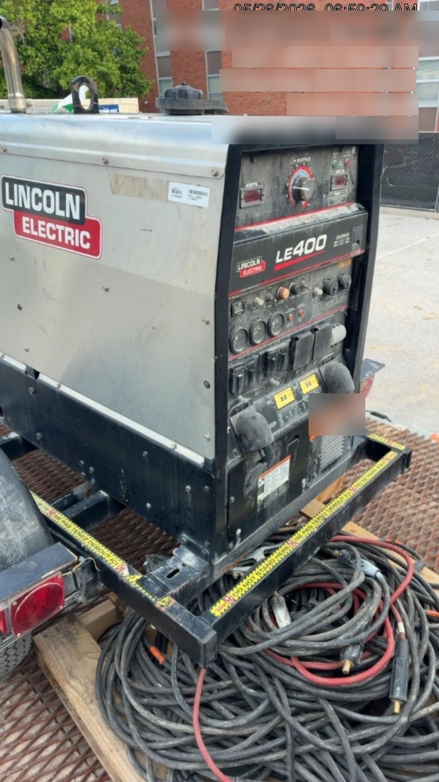 2024 Lincoln Electric LE400 Kubota V1505, Trlr, Cable Rack, Light Kit, ES Decals, T3