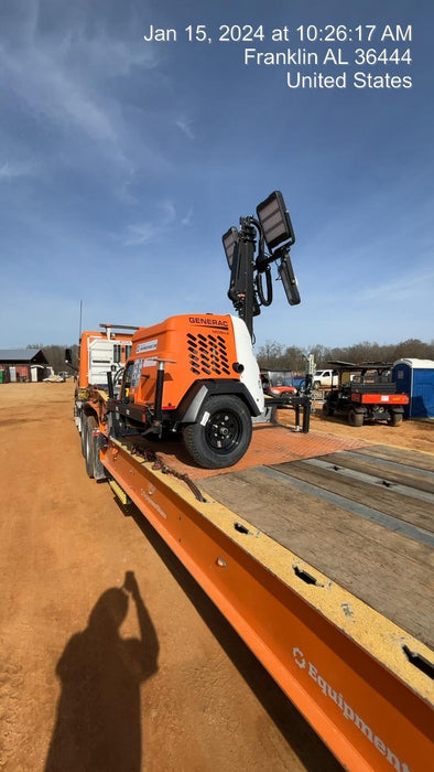 2023 Generac MLT2 Diesel, Flex Switch 120V Input, Powerzone Controller, 
(4) 320W LED Lights, 4kW Generator, 39.9 Gal Fuel Tank, 2" Ball, T3