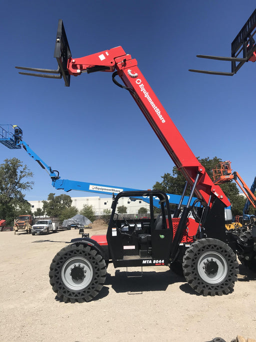 2020 Manitou MTA8044 74hp T4F, Open ROPS, Cab and Boom LED work lights, Auxiliary Hydraulics, Solid Tires, Amber strobe, Lift Hook w/66" Carriage, 60" Forks