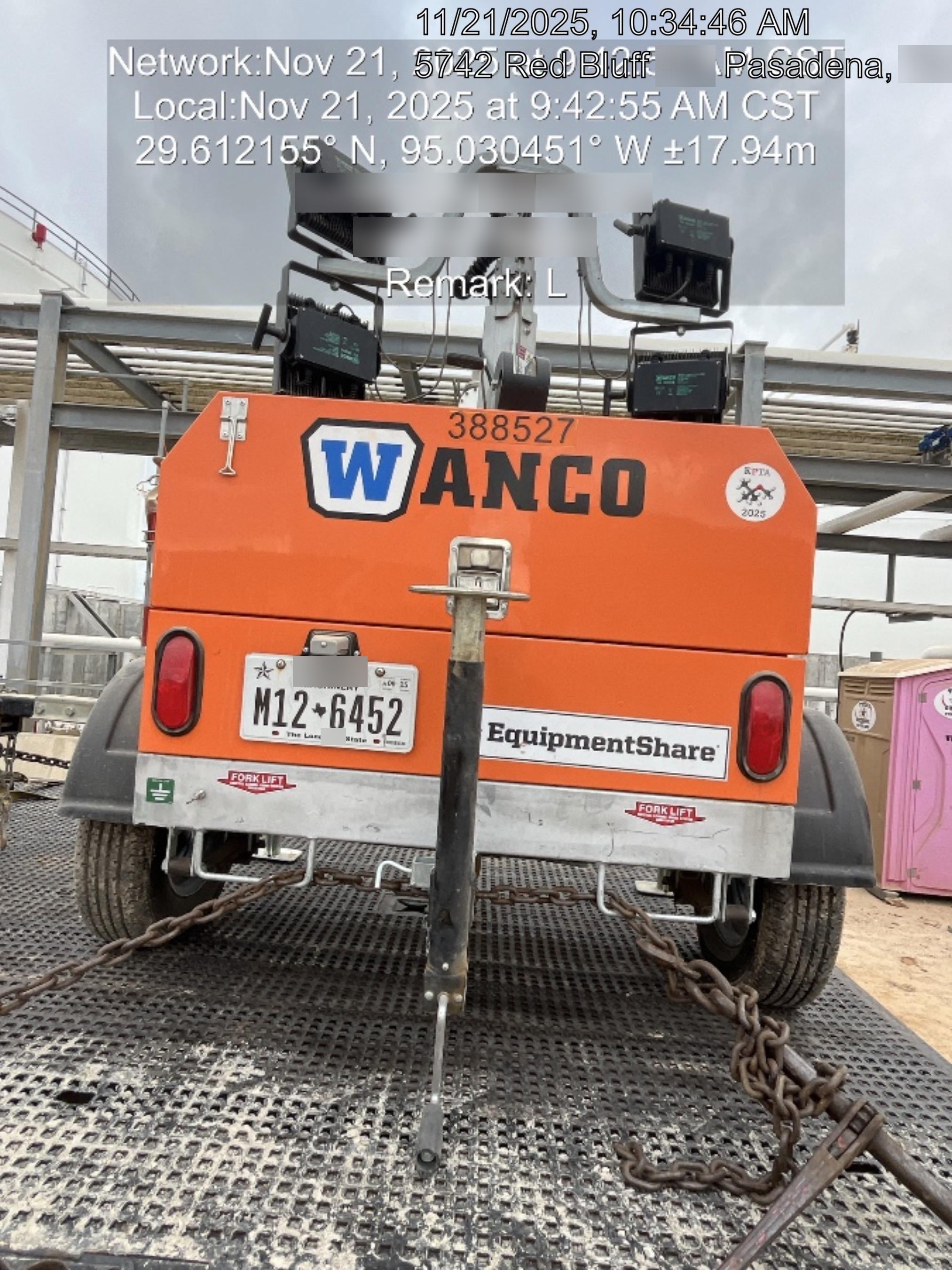 2024 Wanco WLTT-4MM4K Diesel, Deep Sea Controller, Shore Power Plug, Auto Start, (4) 350W LED Floodlights, 4kW Generator, 60 Gal Fuel Tank, 2" Ball, T3