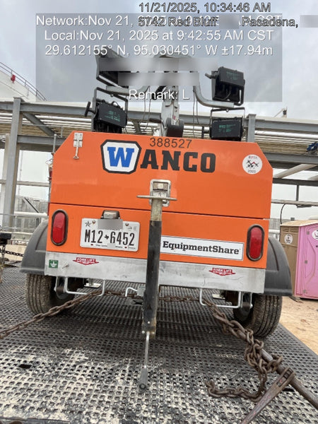 2024 Wanco WLTT-4MM4K Diesel, Deep Sea Controller, Shore Power Plug, Auto Start, (4) 350W LED Floodlights, 4kW Generator, 60 Gal Fuel Tank, 2" Ball, T3