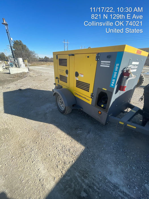 2021 ATLAS COPCO PAS 100 HF CS Enclosed