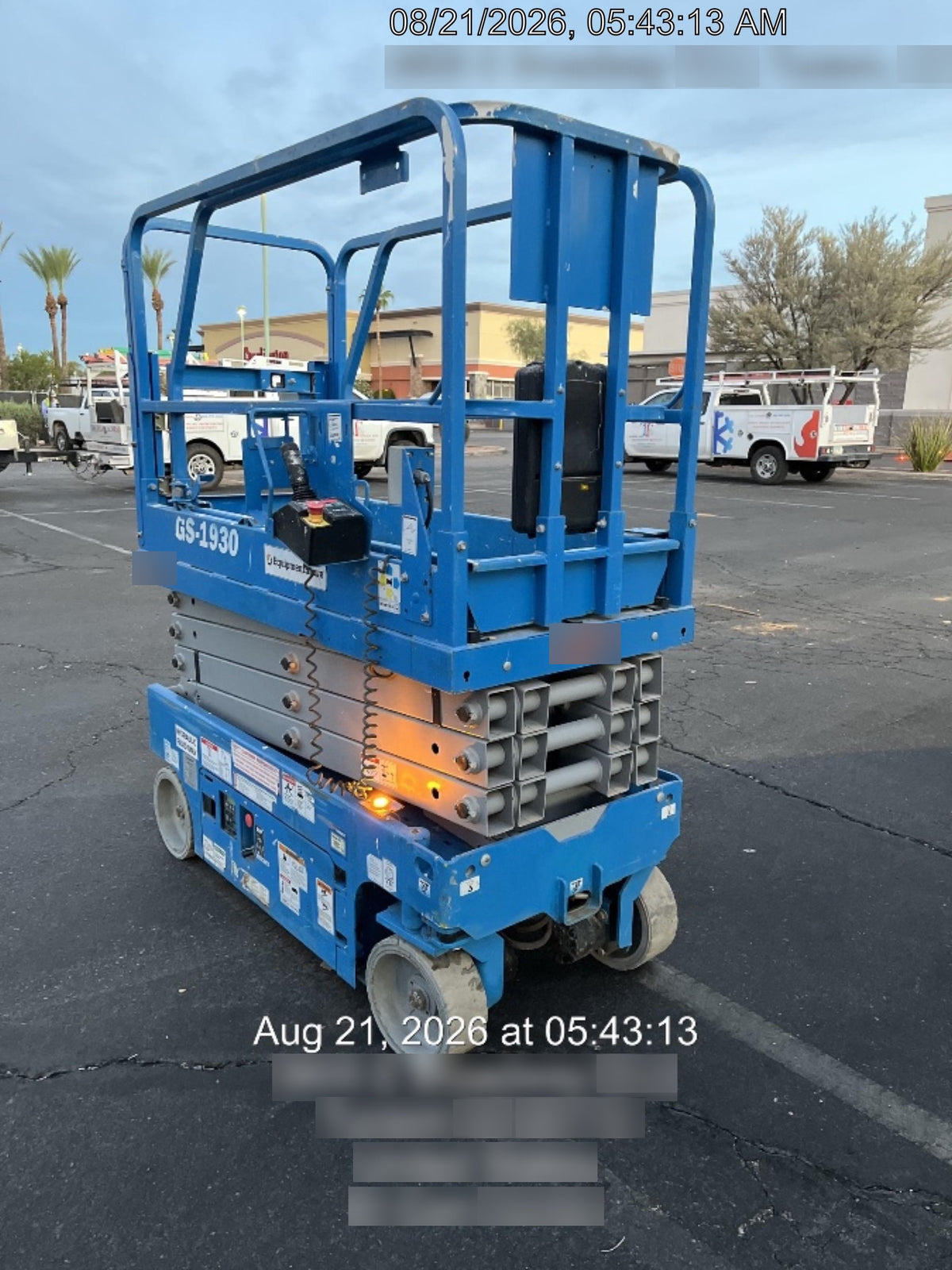 2019 Genie GS-1930 Half Height Swing Gate, 800W Inverter