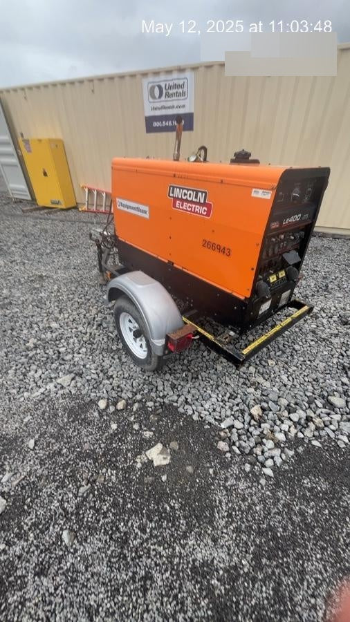 2022 Lincoln Electric LE400 Kubota V1505, Trlr, Cable Rack, Light Kit, ES Decals, T3