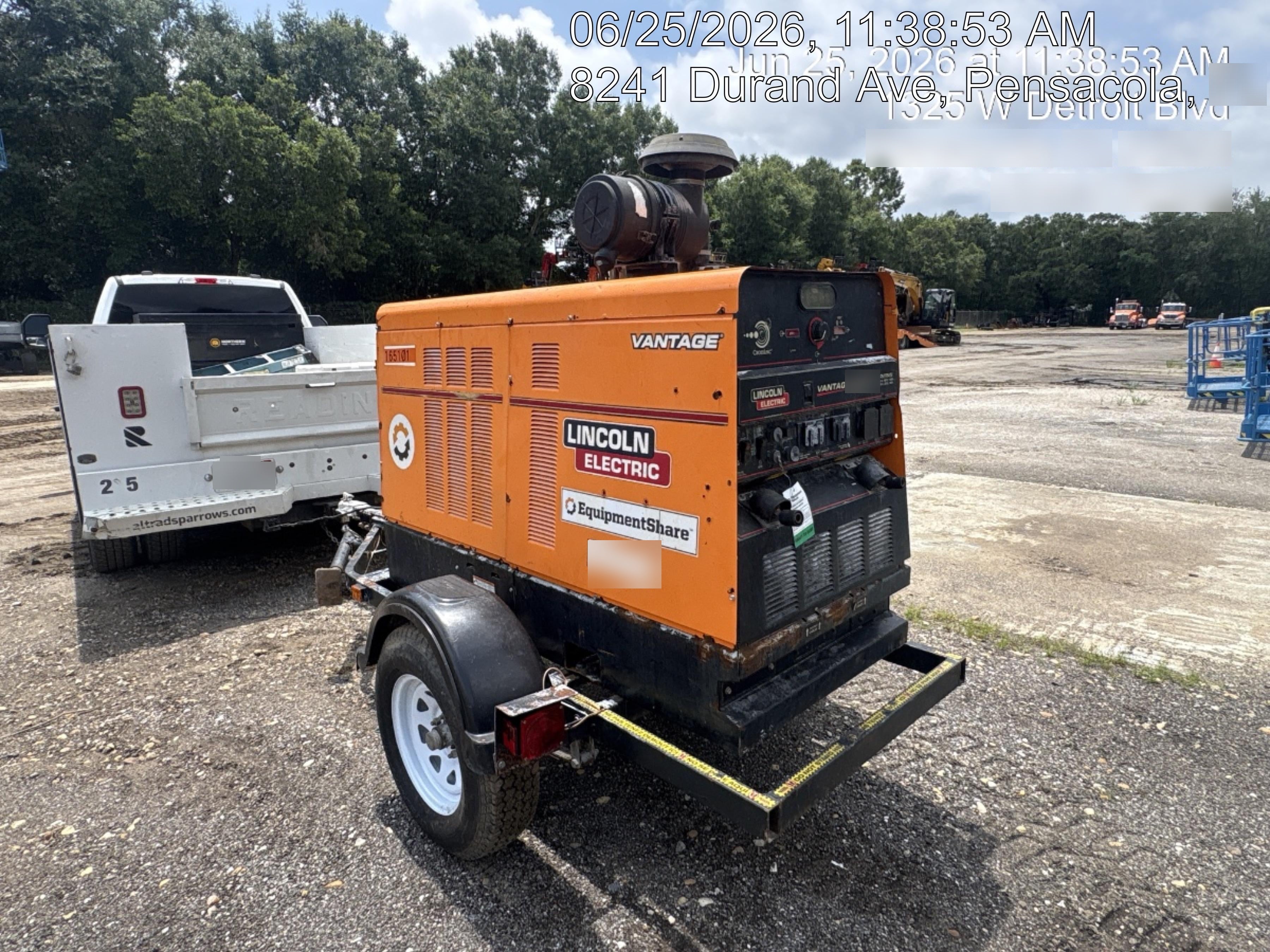 2021 Lincoln Electric Vantage 549X Ready Pak 3, ORANGE (includes trailer, cable rack, fender light kit)