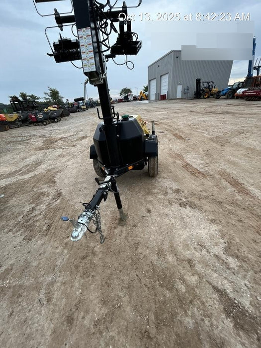 2022 Allmand NLV3GR (4) LED Light Fixture 350W, 23' Vertical Mast, 3kW Prime, Towable, ES Decals, T3