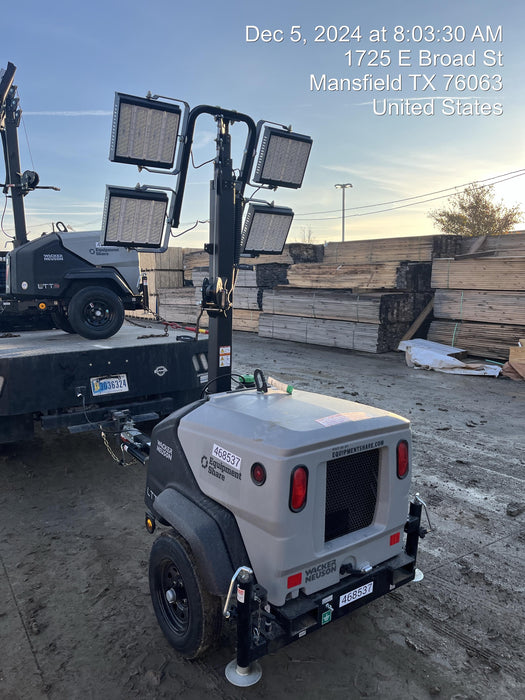 2024 Wacker Neuson LTT4 Diesel, Kohler KDW702, Deep Sea Controller, Auto Start, LED 320W, Bypass Outlet, T3