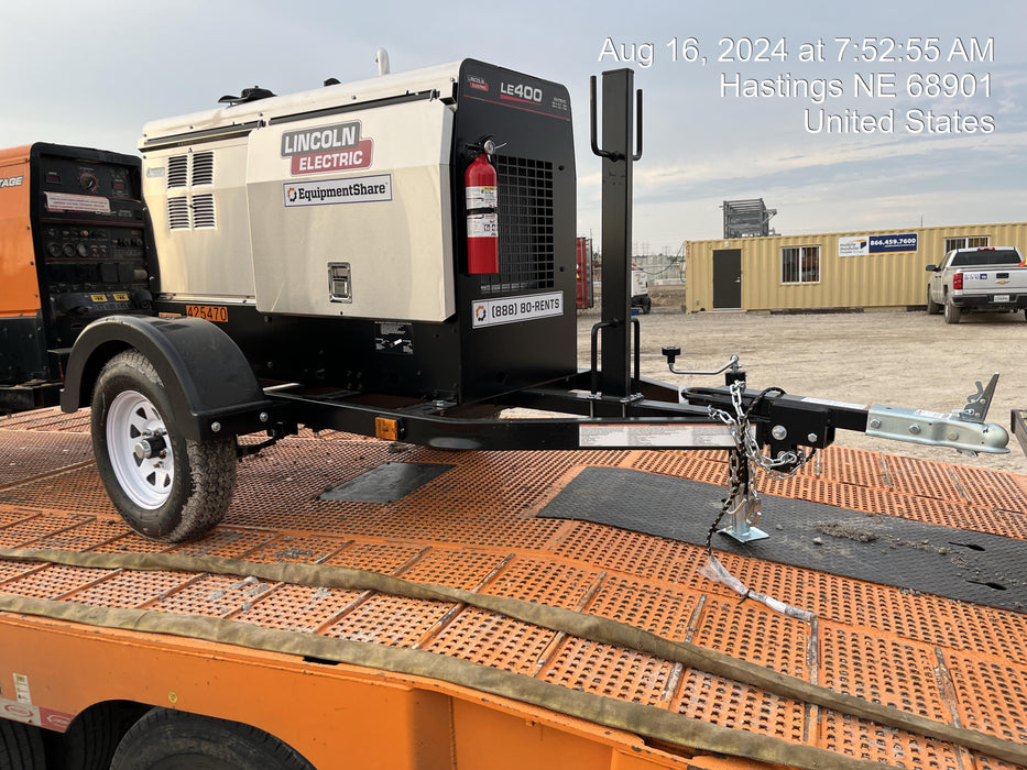 2024 Lincoln Electric LE400 Kubota V1505, Trlr, Cable Rack, Light Kit, ES Decals, T3