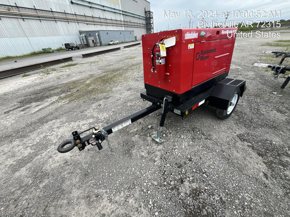 2023 Shindaiwa DGW400MDL Kubota D902 Engine, 23 HP, Dual Op Welder, Wire, Arc, Droop Stick, Tig, and CC Stick Functionality, Simulphase, 3 Phase and 1 Phase Gen Output, Single Axle NB Trlr, Slr Trckl Chrg 12V 12W, Fire Ext, T3