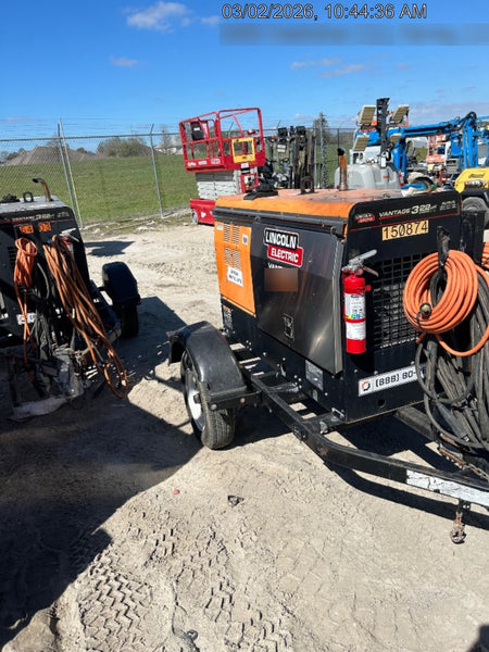 2021 Lincoln Electric Vantage 322 Vantage 322 Ready Pak 3 w/ Telematics & Decals, ORANGE (includes trailer, cable rack, fender light kit)