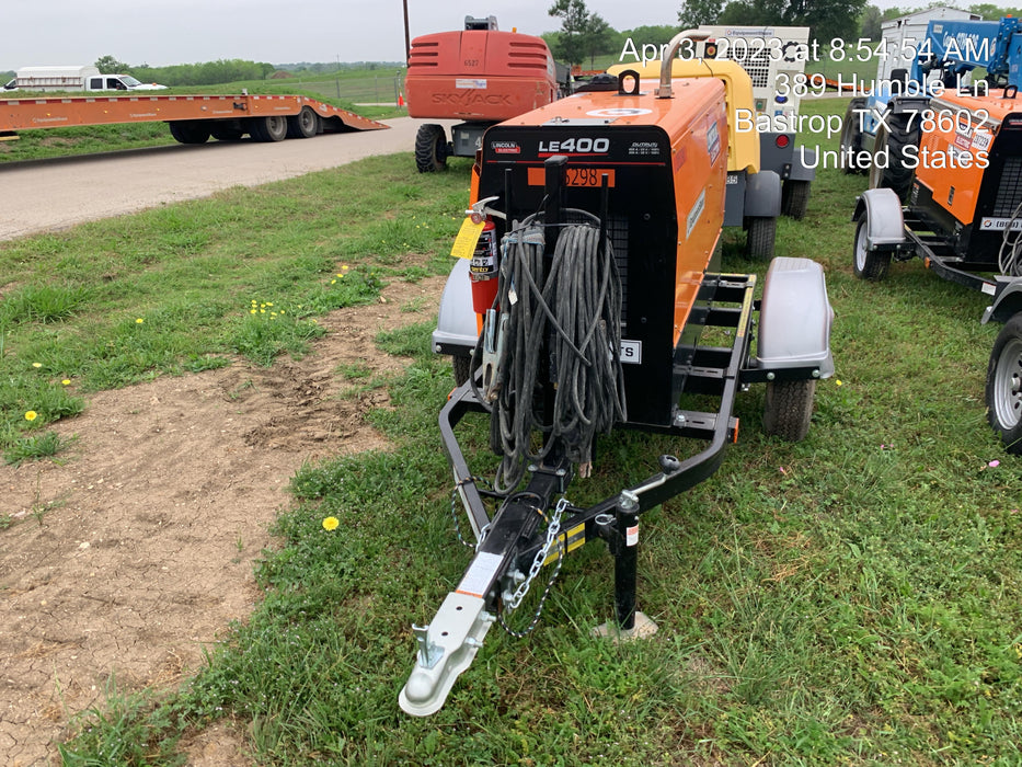 2022 Lincoln Electric LE400 Kubota V1505, Trlr, Cable Rack, Light Kit, ES Decals, T3