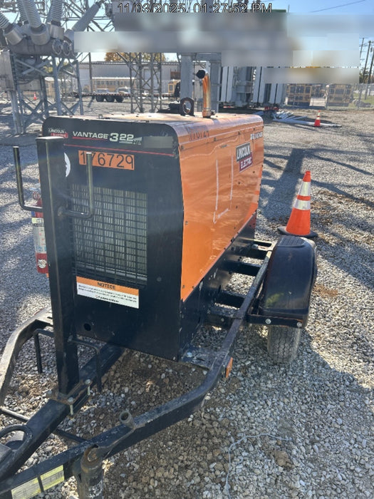 2021 Lincoln Electric Vantage 322 Vantage 322 Ready Pak 3 w/ Decals, ORANGE (includes trailer, cable rack, fender light kit) NO Telematics
