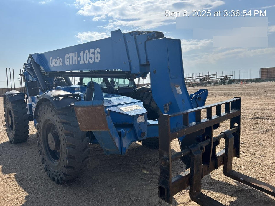 2018 Genie GTH-1056 Genie GTH-1056 w/Enclosed Cab w/HVAC, Work Lights, Solid Tires, Beacon, 60" Carriage and Forks