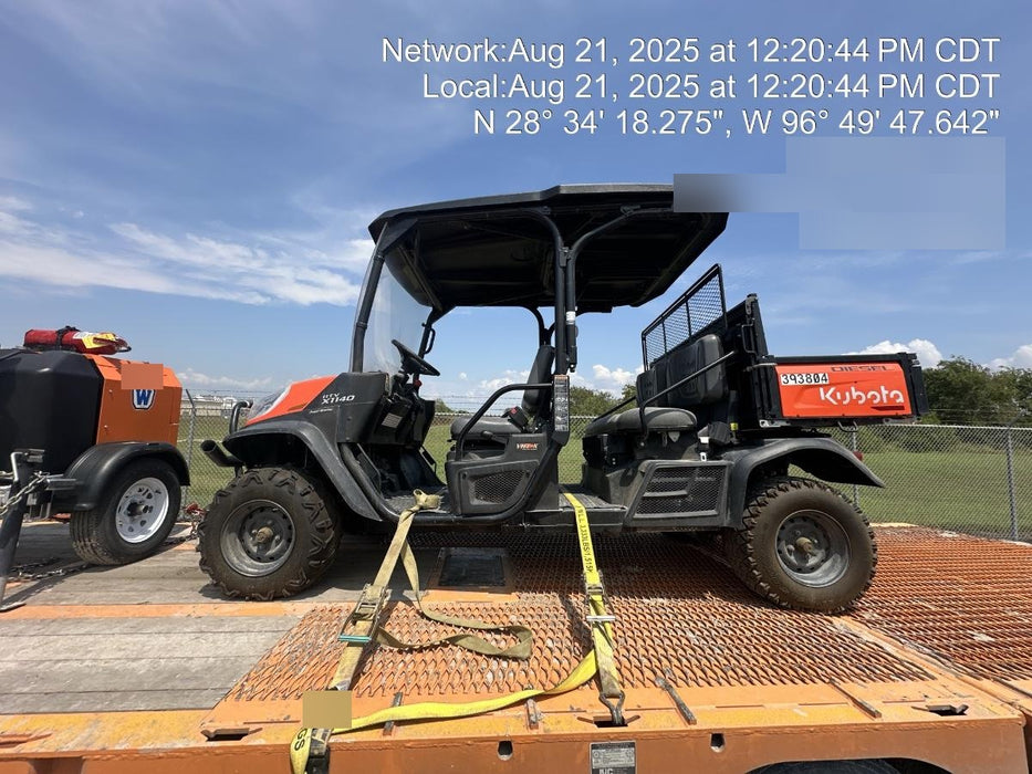 2020 Kubota RTV-X1140W-H Canopy, Diesel, 2 Seater, HDWS Tires, Windshield, Back up Alarm, Amber Strobe Light, Cargo Box