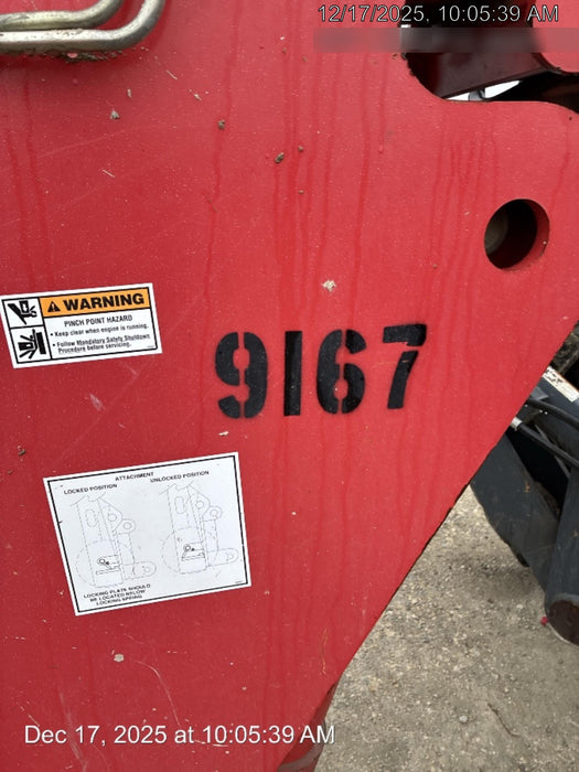 2018 Manitou MTA10055 Manitou MTA 10055 w/Cab/Heat/AC, Work Lights/Strobe, Aux Hyd, Solid Tires, Lift Hook, 66" Carriage, 60" Forks