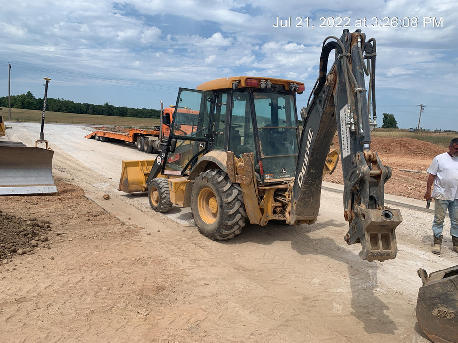 2020 John Deere 310LEP Cab/Heat/Air, 4WD, Standard Stick, Pilot Controls, 2 Way Hydraulics, TAG Manual QC