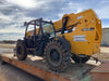 2019 JCB 509-42 74 HP w/Open ROPS, Beacon, Aux Hydraulics, LED Work lights, Solid Tires 66" Carriage/60" Forks