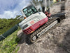 2019 Takeuchi TB290 Cab, AC, Rubber Tracks, Dozer Blade, Travel Alarm, Control Pattern Change Valve, Auxiliary Hydraulics w/18" Quick Coupler Bucket with teeth, 6.2 cu. ft. capacity/24" Quick Coupler Bucket with teeth, 8.6 cu. ft. capacity/36" Quick Coupler Bucket with teeth, 13.4 cu. ft. capacity, Quick Coupler, Hydraulic Thumb Installed