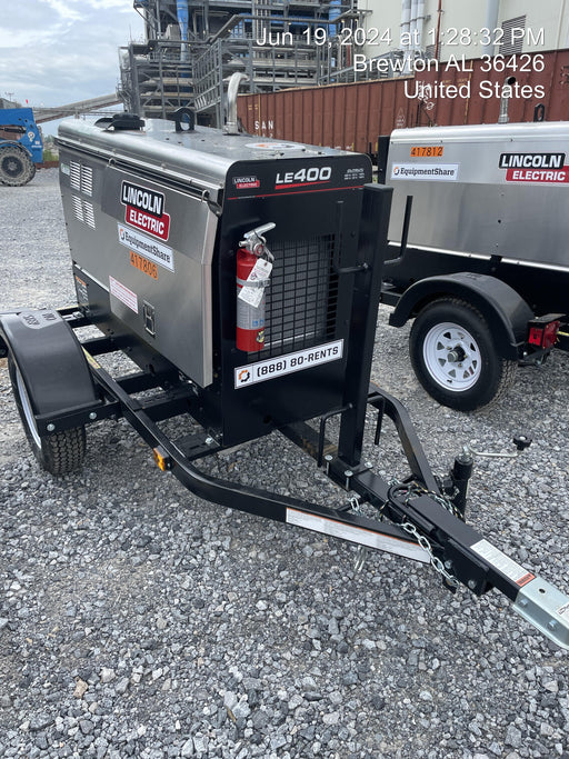 2024 Lincoln Electric LE400 Kubota V1505, Trlr, Cable Rack, Light Kit, ES Decals, T3