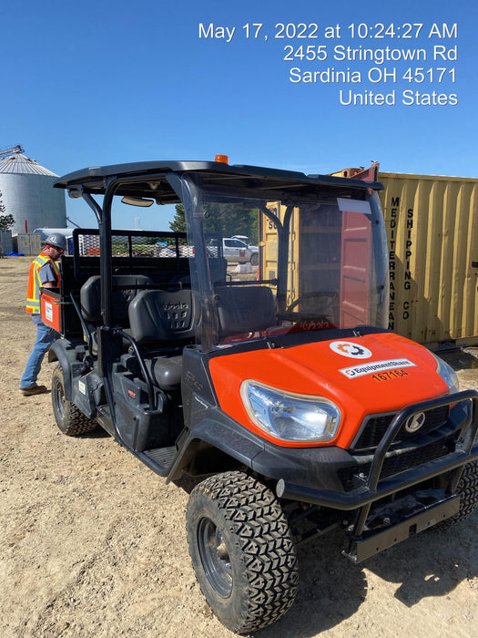 2022 Kubota RTV-X1140W-H Plastic Canopy, Windshield Acrylic Clear, LED Strobe Light, Wire Harness Kit, Back up Alarm