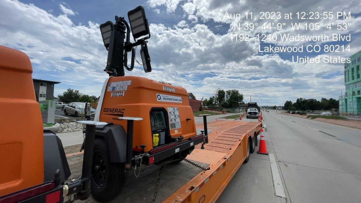 2023 Generac MLT2 Diesel, Flex Switch 120V Input, Powerzone Controller, (4) 320W LED Lights, 4kW Generator, 39.9 Gal Fuel Tank, 2" Ball, T3