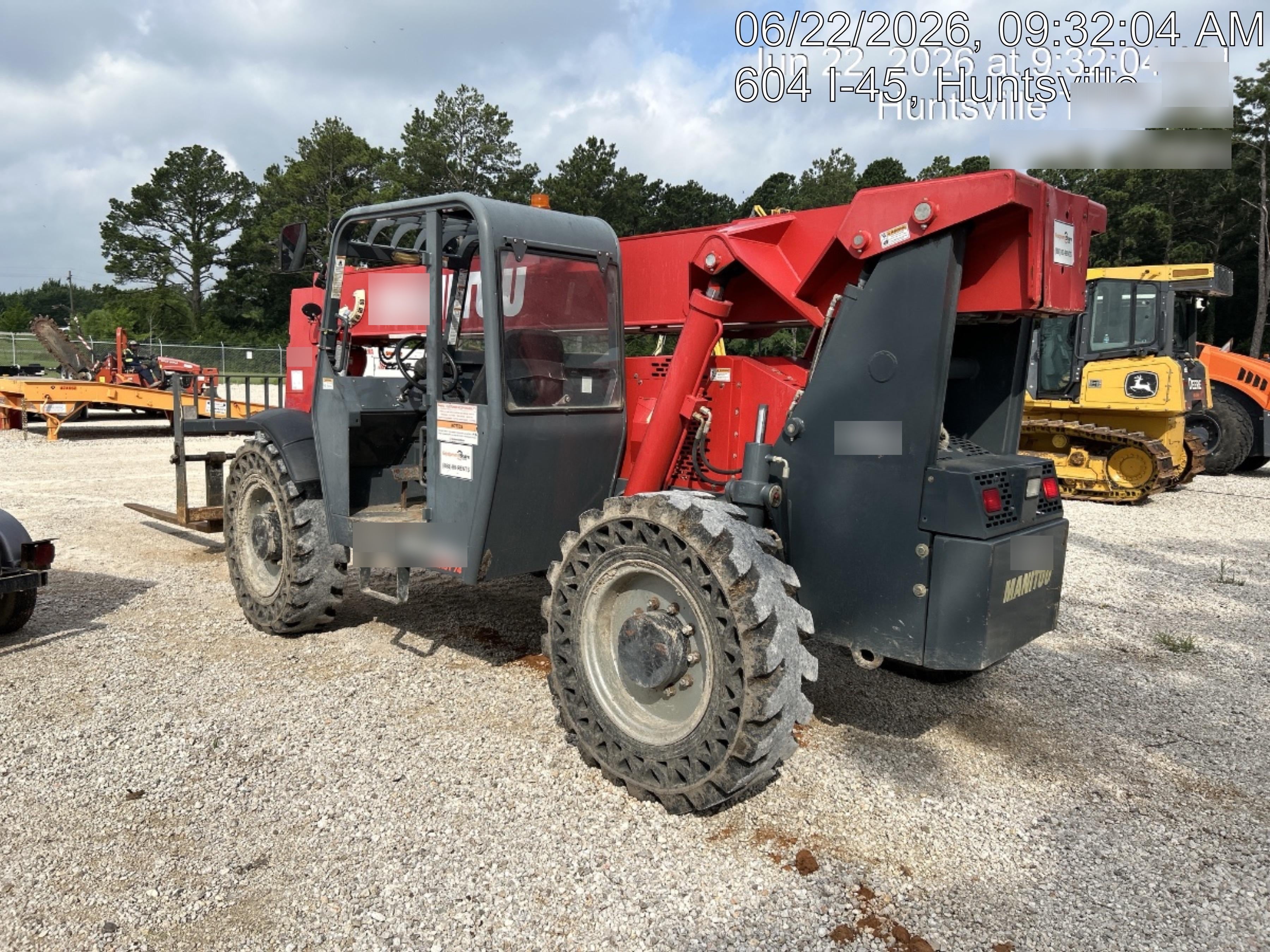 2019 Manitou MTA8044 MTA 8044 - 74 HP T4, Canopy, Worklights/Strobe, Beacon, 66" Carriage, 48" Forks, Solid Tires, Lift Hook, Aux Hydraulics