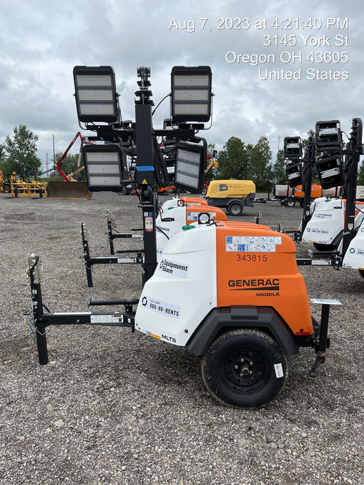2023 Generac MLT2 Diesel, Flex Switch 120V Input, Powerzone Controller, (4) 320W LED Lights, 4kW Generator, 39.9 Gal Fuel Tank, 2" Ball, T3
