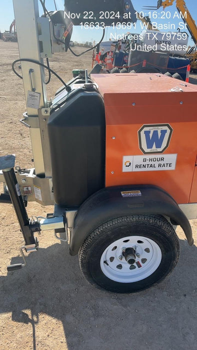 2024 Wanco WLTT-4MM4K Diesel, Deep Sea Controller, Shore Power Plug, Auto Start, (4) 350W LED Floodlights, 4kW Generator, 60 Gal Fuel Tank, 2" Ball, T3